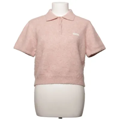 Polo (Rose) de Lounge Laine d'alpaga, Élasthane, Polyamide, Polyester