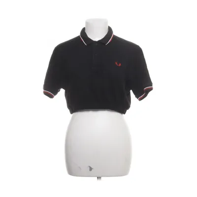 Crop top (Zwart, Rood) van Fred Perry Katoen