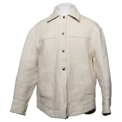 Skjortejakke (Hvid) fra Acne Studios Alpacauld, Bomuld, Polyester, Viscose