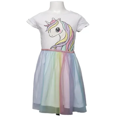 Kjole (Hvid, Flerfarvet) fra H&M Bomuld, Polyester