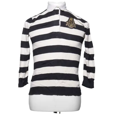 Rugby shirt (Black, White) from Lauren Jeans Co. Ralph Lauren Cotton