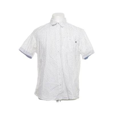 Chemise à manches courtes (Blanc, Bleu) de Pioneer Coton