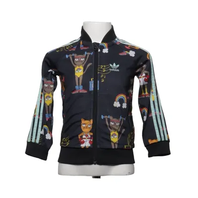 Träningsjacka (Svart, Flerfärgad) från Adidas Mini Rodini Återvunnen polyester
