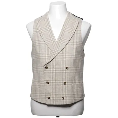 Jakkesætsvest (Beige, Grå) fra Suitsupply Uld