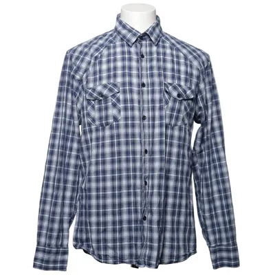 Flanellen overhemd (Blauw, Wit) van Tailored Denim Vintage