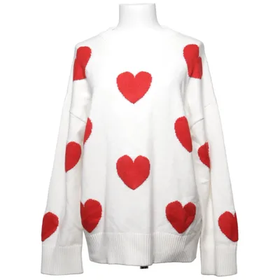 Sweater (White, Red) from FB Sister Knitwear Polyamide, Polyester, Viscose