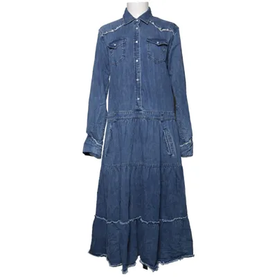 Denim jurk (Blauw) van Replay Blue Jeans Katoen, Zijde