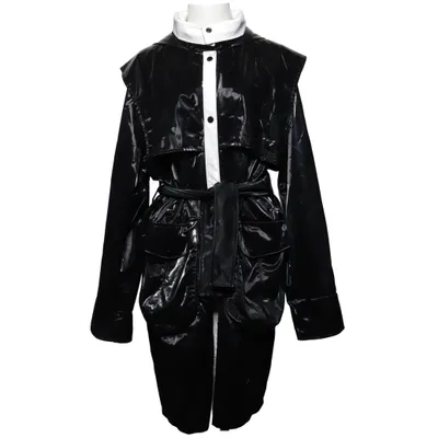 Regnkappa (Svart, Vit) från Veronica Gawell Design Polyester, Polyuretan