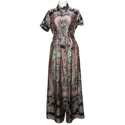 Robe chemise (Noir, Multicolore) de JS Millenium Polyester