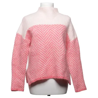 Trui (Roze, Wit) van Second Female Elastaan, Mohair, Polyamide, Wol