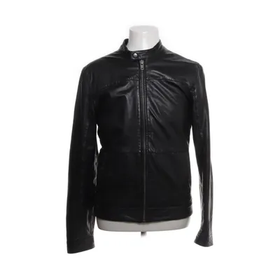 Leren jack (Zwart) van Minimum Leer, Polyester