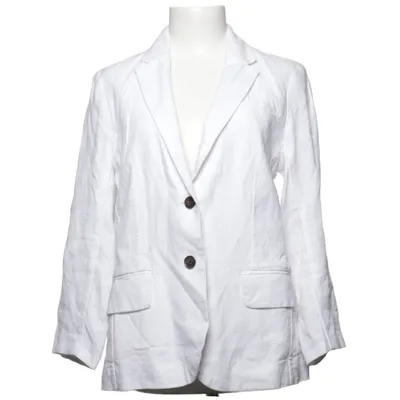Blazer (Wit) van Lands' End Linnen, Polyester