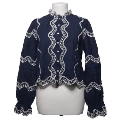 Bluse (Blau, Weiß) von Sézane Bio-Baumwolle, Polyester