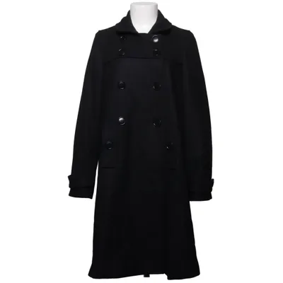 Manteau (Noir) de Rules by Mary Coton, Polyester, Laine