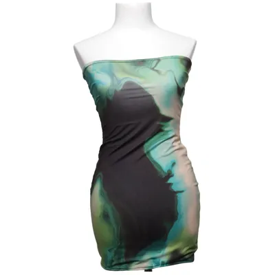 Dress (Blue, Green, Multicolored) from Missy Empire Elastane, Polyester