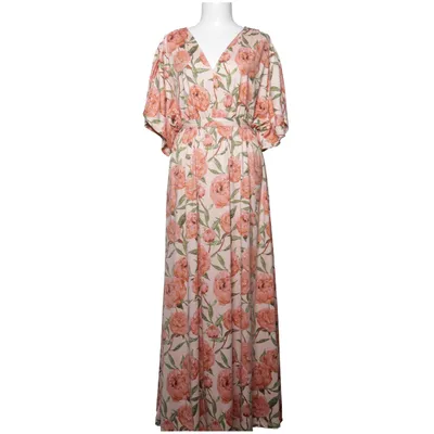 Maxikjole (Beige, Flerfarvet) fra Ellos Elastan, Polyester
