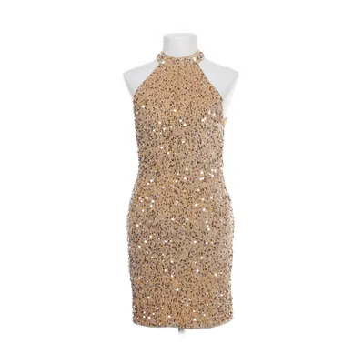 Cocktail dress (Beige, Silver) Elastane, Polyester