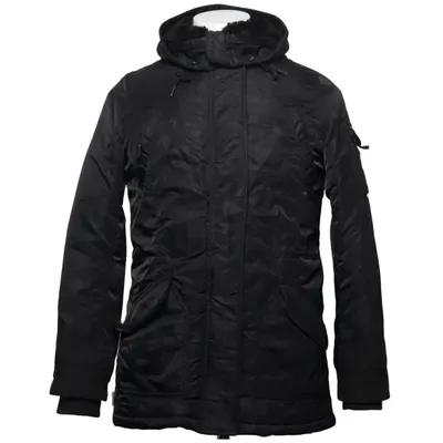 Winterjas (Zwart, Oranje) van Schott NYC Katoen, Polyamide, Polyester