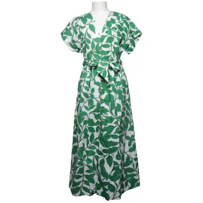 Robe (Vert, Blanc) de Zara Coton