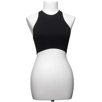 Crop top (Zwart) van Urban Outfitters Elastaan, Polyamide