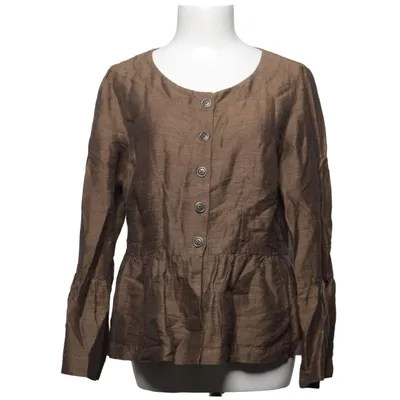 Blouse (Bruin) van Prêt Katoen, Linnen