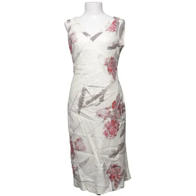 Kjole (Hvid, Flerfarvet) fra C2C Cedosce Linned, Polyester, Viscose