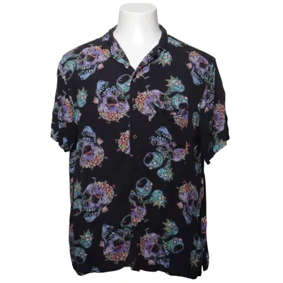 Chemise à manches courtes (Noir, Multicolore) de Divided by H&M Viscose