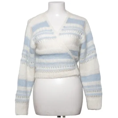 Omlottkofta (Blå, Vit) från Dear Dharma Mohair, Nylon, Ull