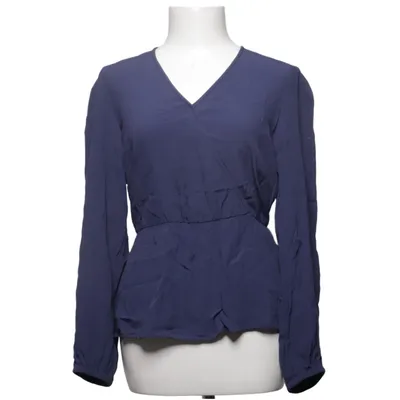 Wikkelblouse (Blauw) van Marks & Spencer Viscose