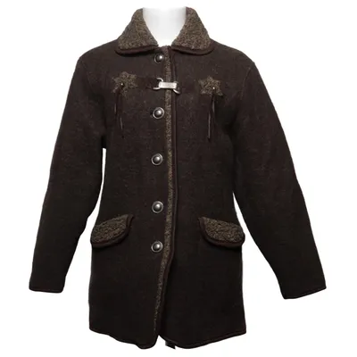 Jas (Bruin) van Edelweiss Polyester, Wol