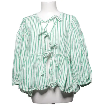 Wikkelblouse (Groen, Wit) van Boii Katoen