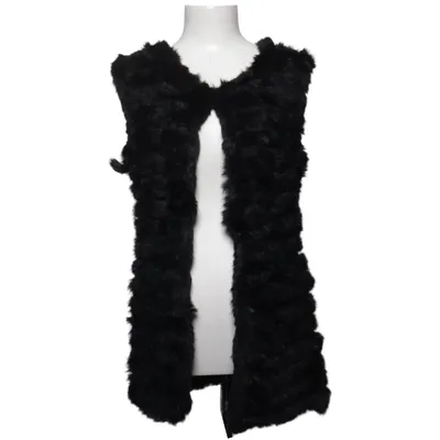 Fur vest (Black) from Kopenhagen by Andersen Fur, Polyester