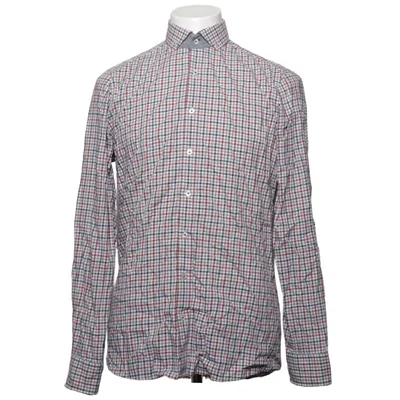Shirt (Rood, Blauw, Wit) van Olymp Katoen, Elastaan, Wol
