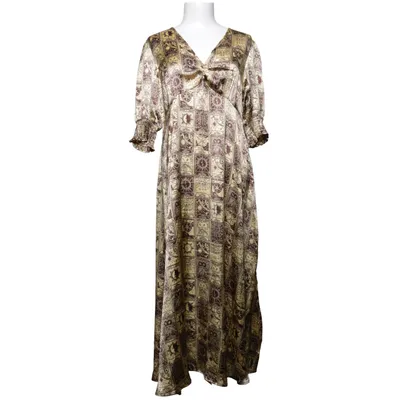 Robe longue (Jaune, Marron) de Neon Rose Polyester