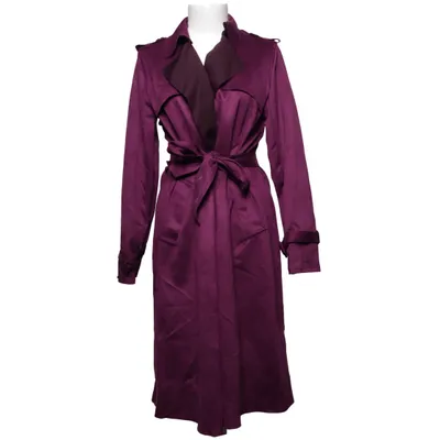 Trench coat (Purple) from Ayriss Cotton, Elastane, Polyester