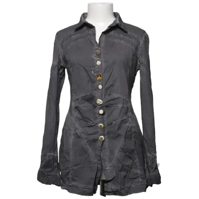 Blouse (Grijs) van Prio Elisa Cavaletti Katoen, Elastaan