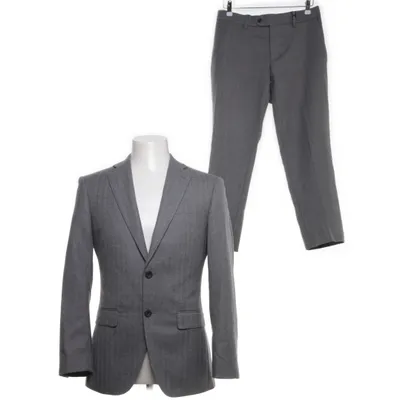 Suit (Gray) from Bläck Polyester, Wool, Viscose