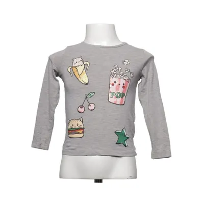 Long sleeve T-shirt (Gray) from H&M Kids Cotton, Elastane, Viscose