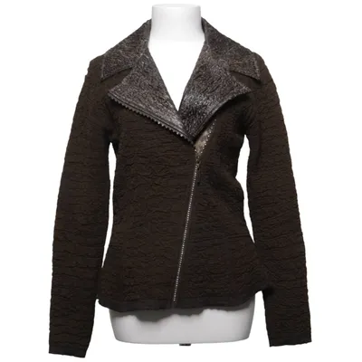 Veste de motard (Marron) de Eva & Claudi Acrylique, Chanvre, Polyamide, Polyester, Viscose, Laine