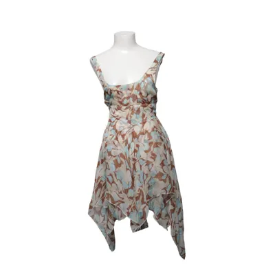 Robe (Marron, Bleu, Beige) Soie