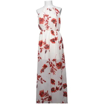 Maxi jurk (Wit, Rood) van Gina Tricot Polyester