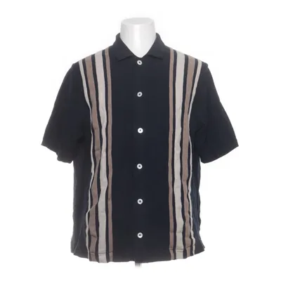 Chemise à manches courtes (Bleu, Beige) de Bläck Coton