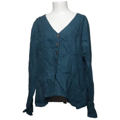 Bluse (Petrol) von Olars Ulla Leinen