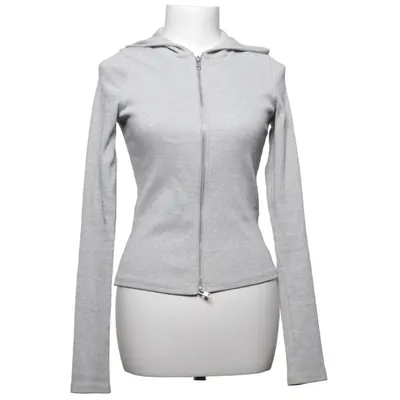 Huvtröja (Cut Tight Zip Hoodie) från Weekday Bomull, Elastan