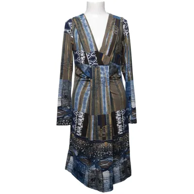 Jurk (Blauw, Meerkleurig) van Malu Elastaan, Viscose