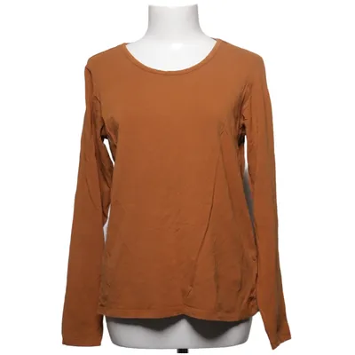 Langærmet t-shirt (Brun) fra Cubus Elastan, Økologisk bomuld