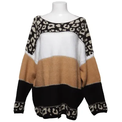 Pull-over (Beige, Noir, Blanc, Multicolore) de Creation L Cachemire, Fibre métallique, Polyamide, Soie, Viscose