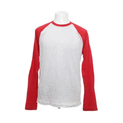 Long sleeve T-shirt (Gray, Red) from Abercrombie & Fitch Cotton, Polyester