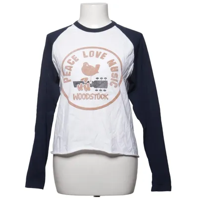 Maillot de baseball (Blanc, Bleu) de Woodstock Coton