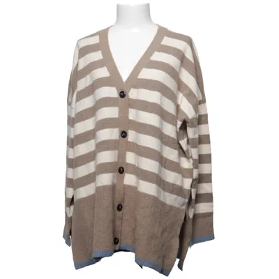 Cardigan (Beige, Blanc) de Masai Acrylique, Laine d'alpaga, Élasthane, Polyamide, Polyester, Viscose